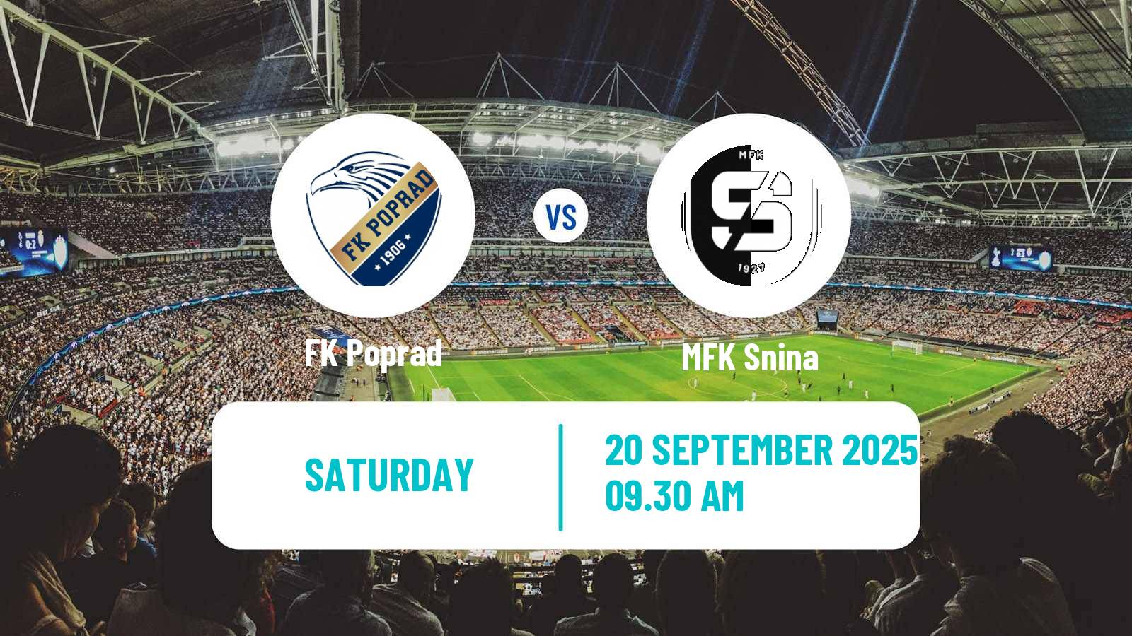 Soccer Slovak 3 Liga East Poprad - Snina