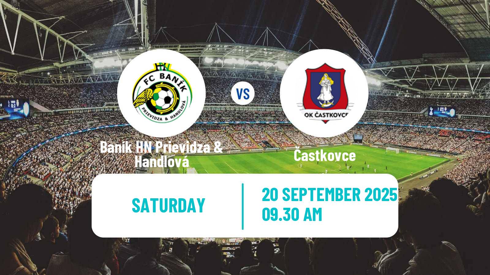 Soccer Slovak 3 Liga West Baník HN Prievidza & Handlová - Častkovce