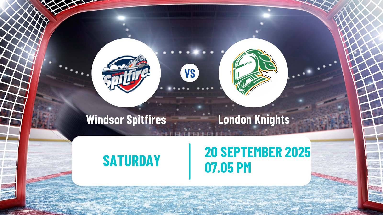 Hockey OHL Windsor Spitfires - London Knights