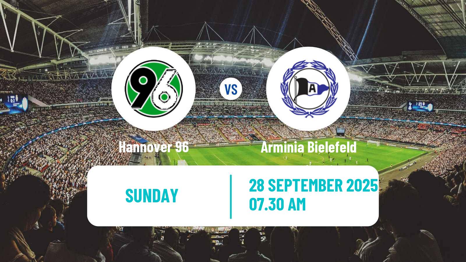 Soccer German 2 Bundesliga Hannover - Arminia Bielefeld
