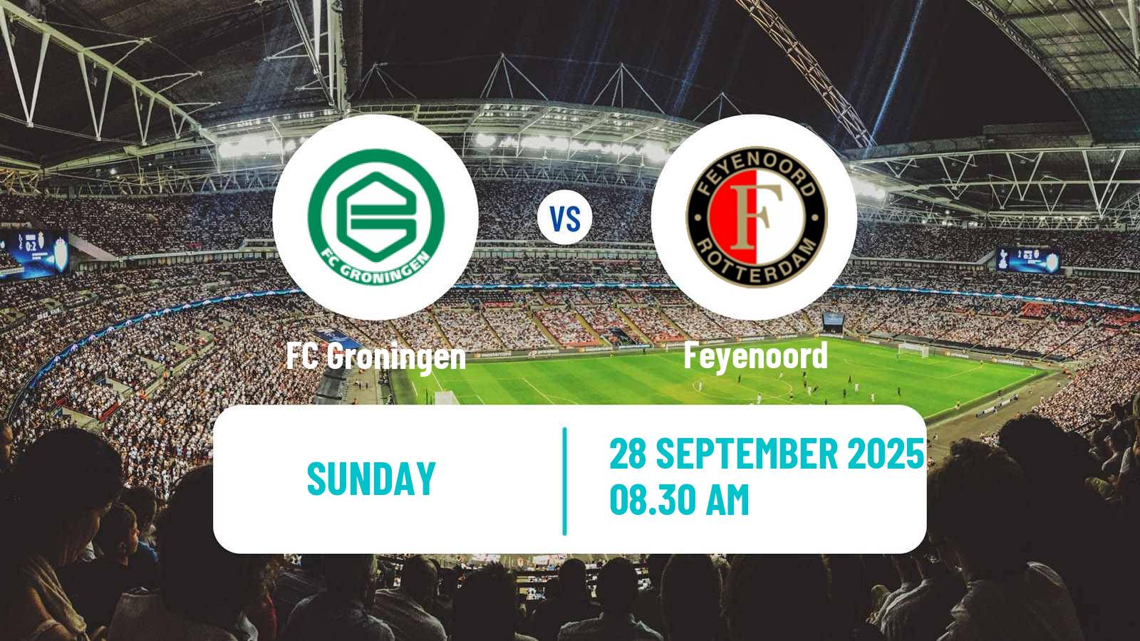 Soccer Dutch Eredivisie Groningen - Feyenoord