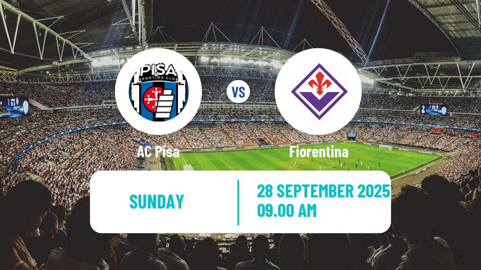 Soccer Italian Serie A Pisa - Fiorentina