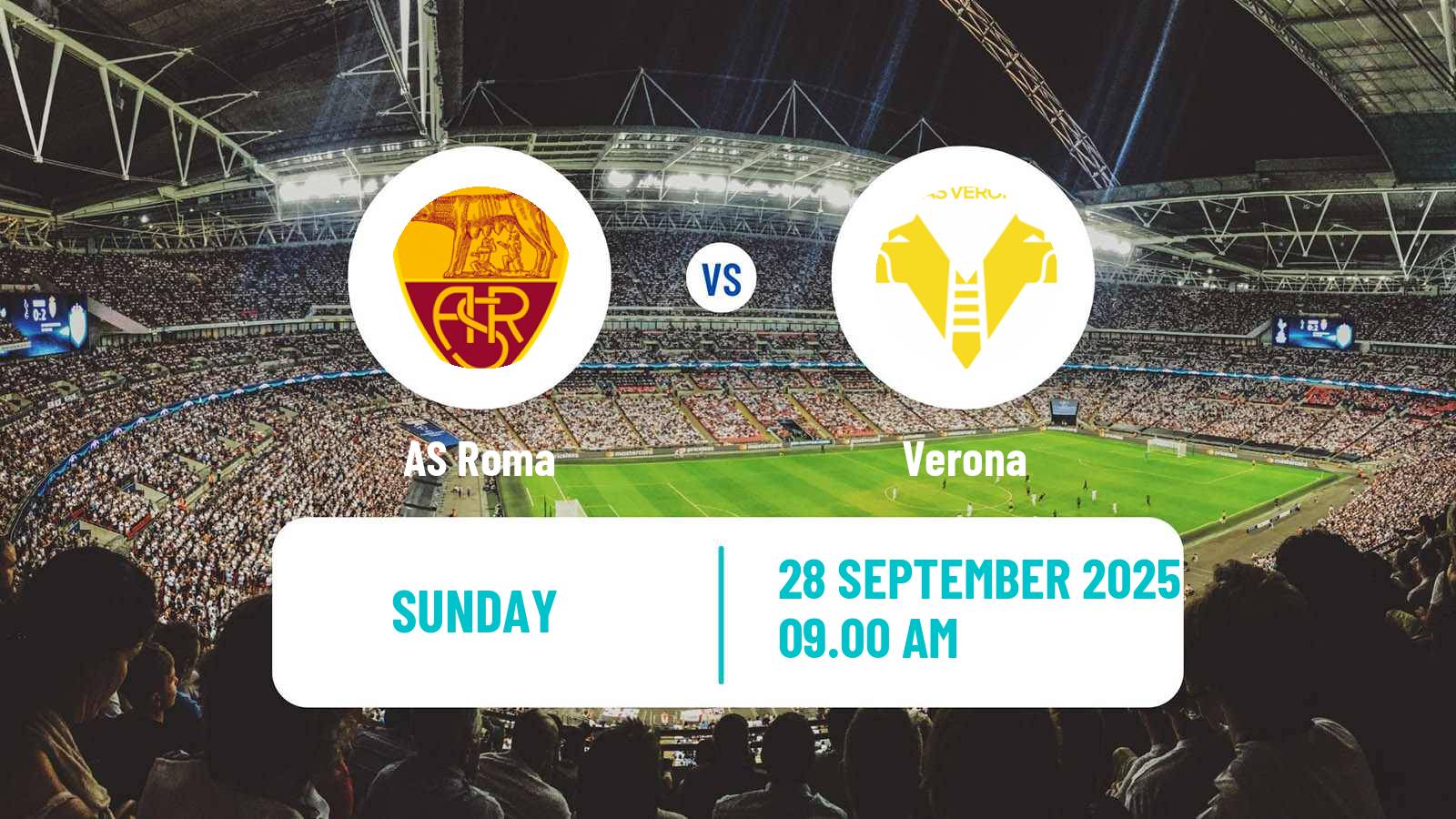 Soccer Italian Serie A Roma - Verona