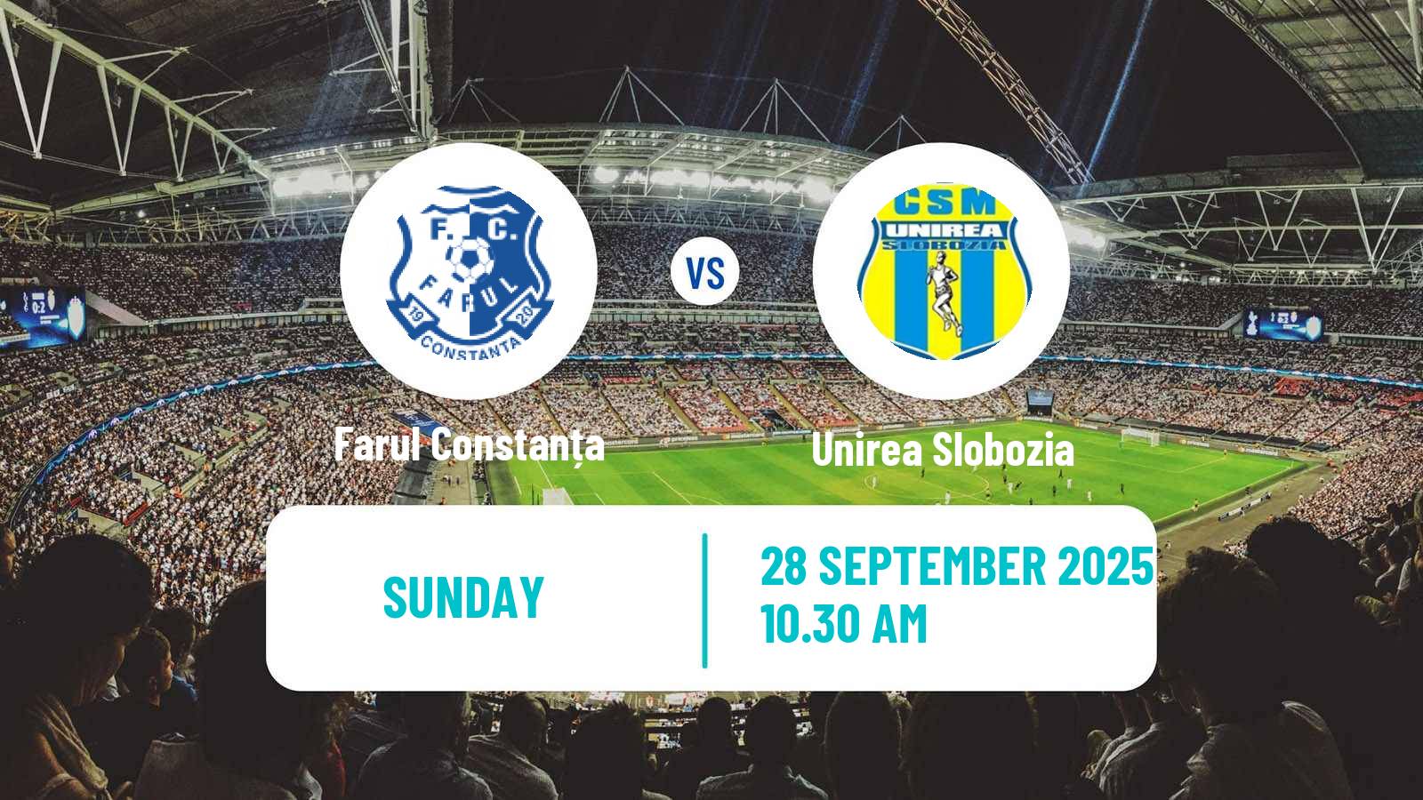 Soccer Romanian Liga 1 Farul Constanța - Unirea Slobozia