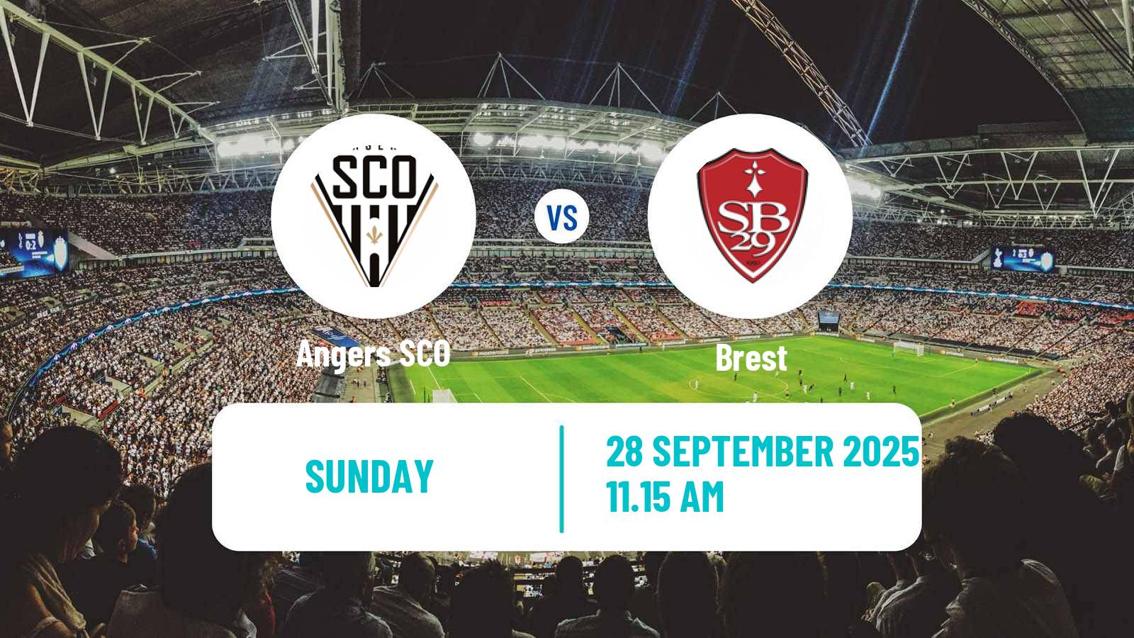 Soccer French Ligue 1 Angers - Brest