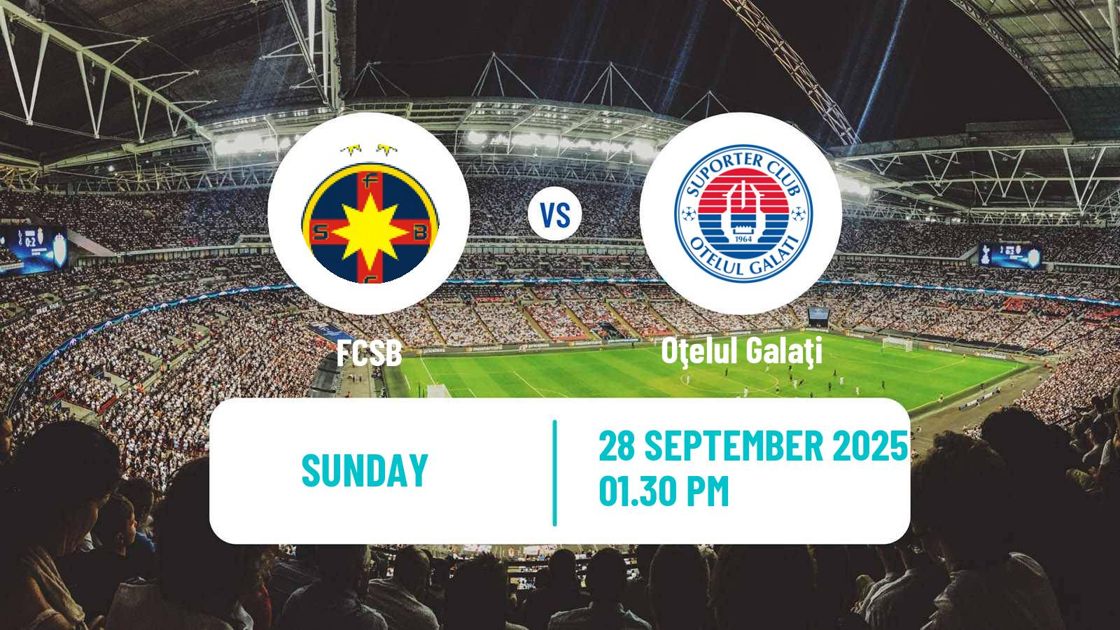 Soccer Romanian Liga 1 FCSB - Oţelul Galaţi