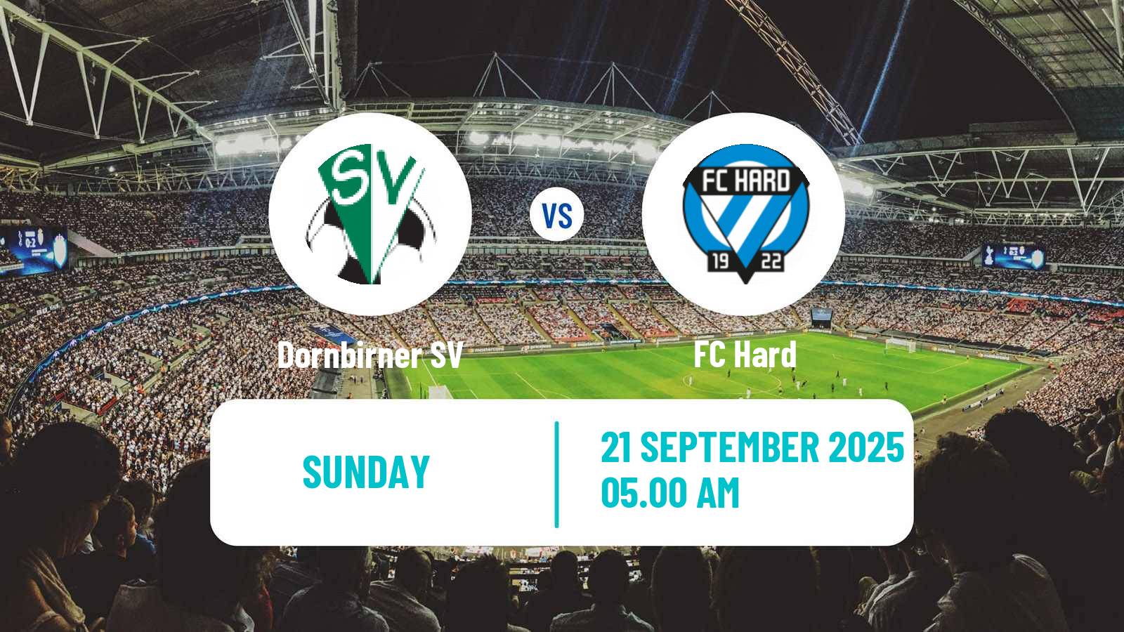 Soccer Austrian Landesliga Vorarlberg Dornbirner SV - Hard
