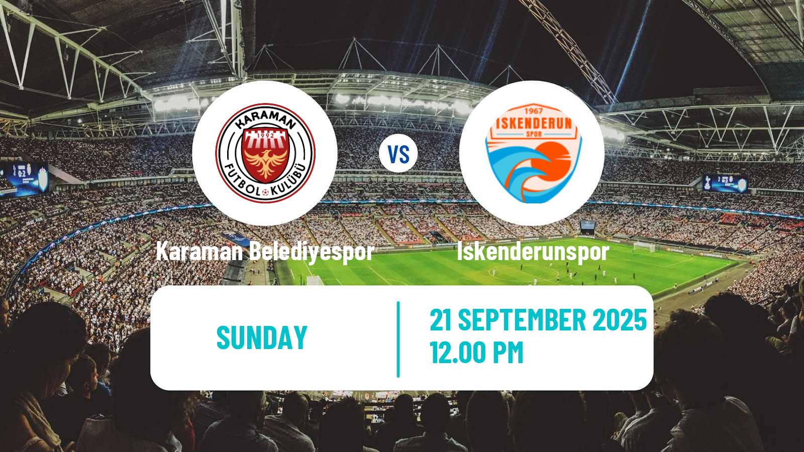 Soccer Turkish Second League White Group Karaman Belediyespor - Iskenderunspor