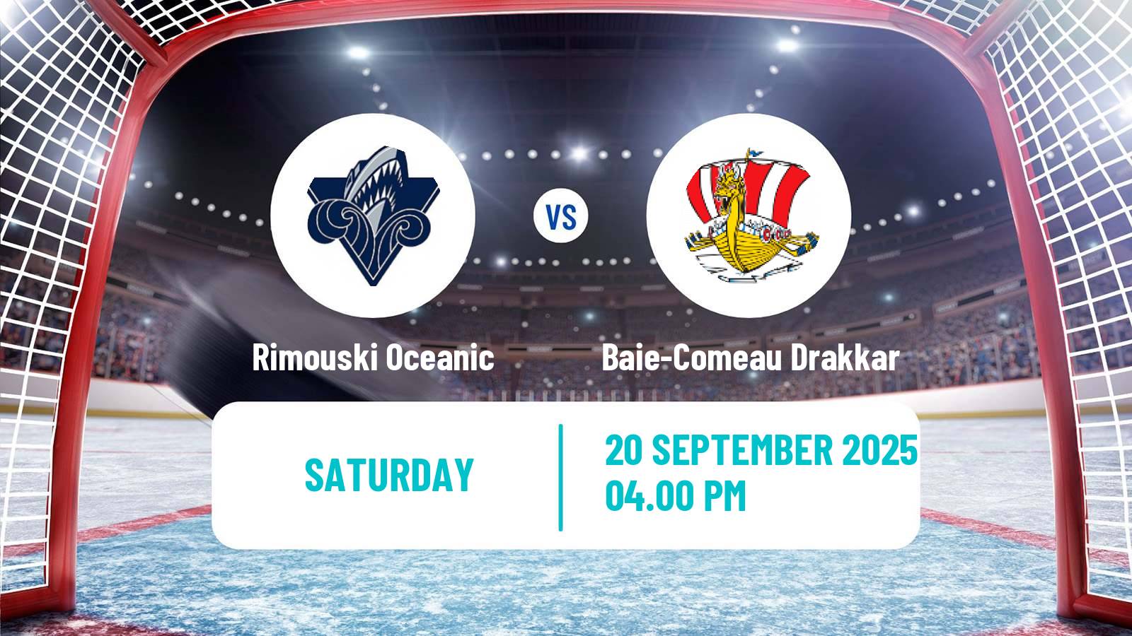 Hockey QMJHL Rimouski Oceanic - Baie-Comeau Drakkar