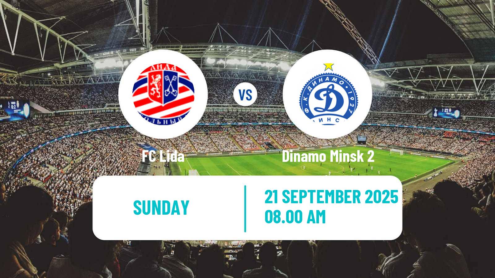 Soccer Belarusian Pershaya Liga Lida - Dinamo Minsk 2