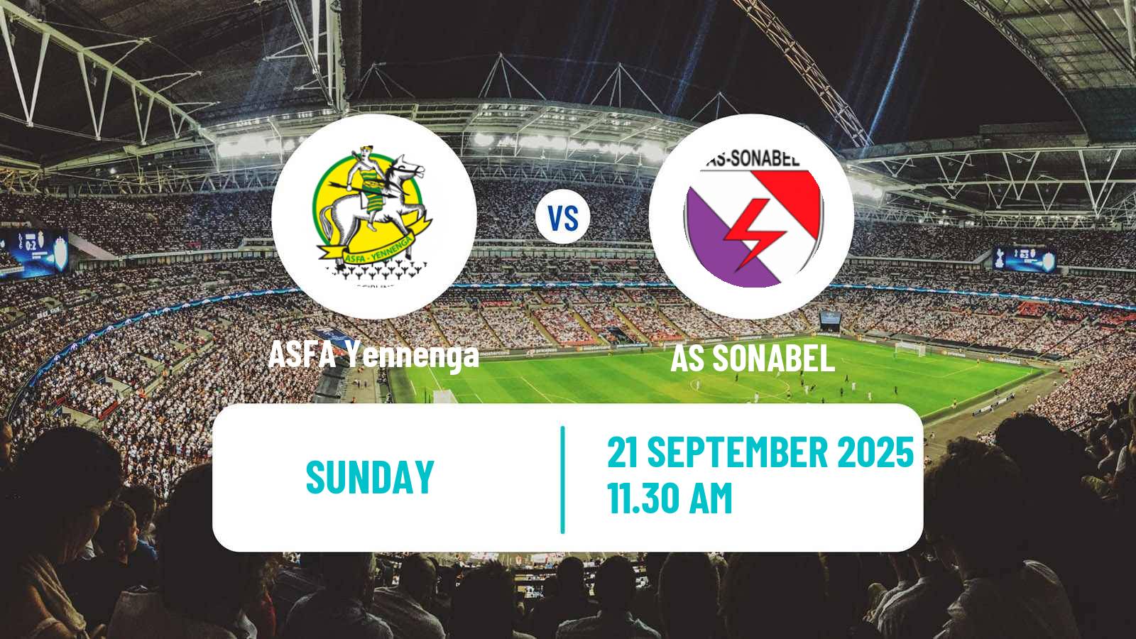 Soccer Burkina Faso Premier League ASFA Yennenga - AS SONABEL