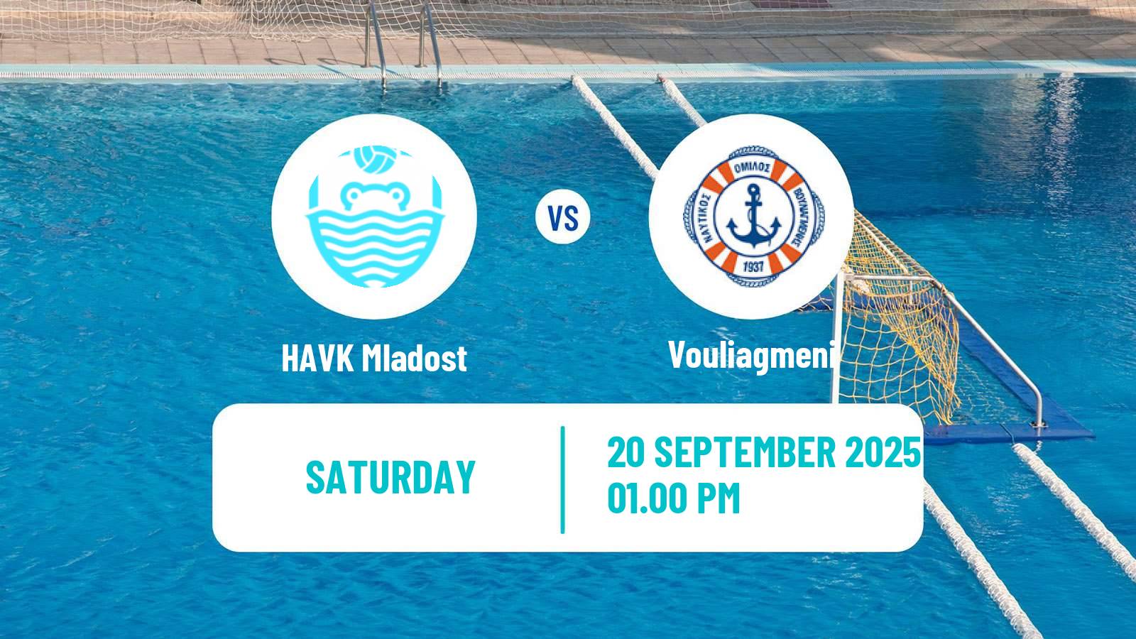 Water polo Champions League Water Polo HAVK Mladost - Vouliagmeni