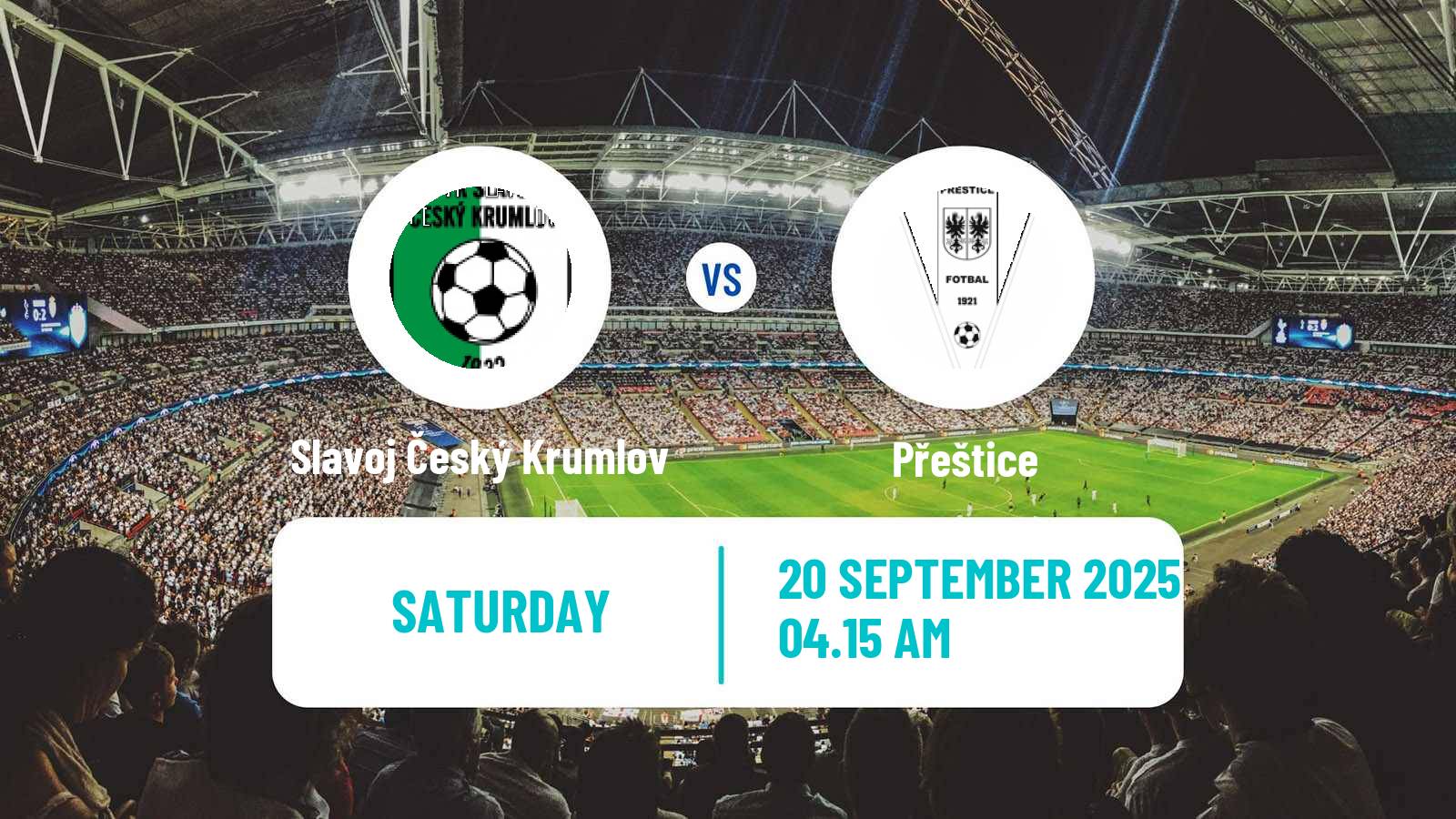 Soccer Czech Division A Slavoj Český Krumlov - Přeštice