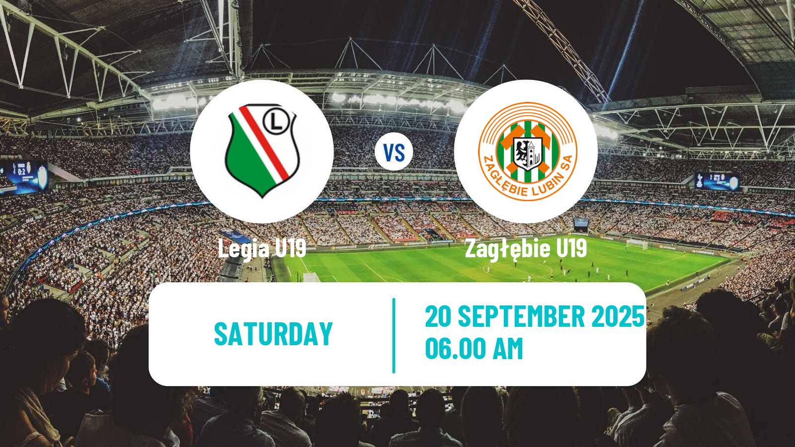 Soccer Polish Central Youth League Legia U19 - Zagłębie U19