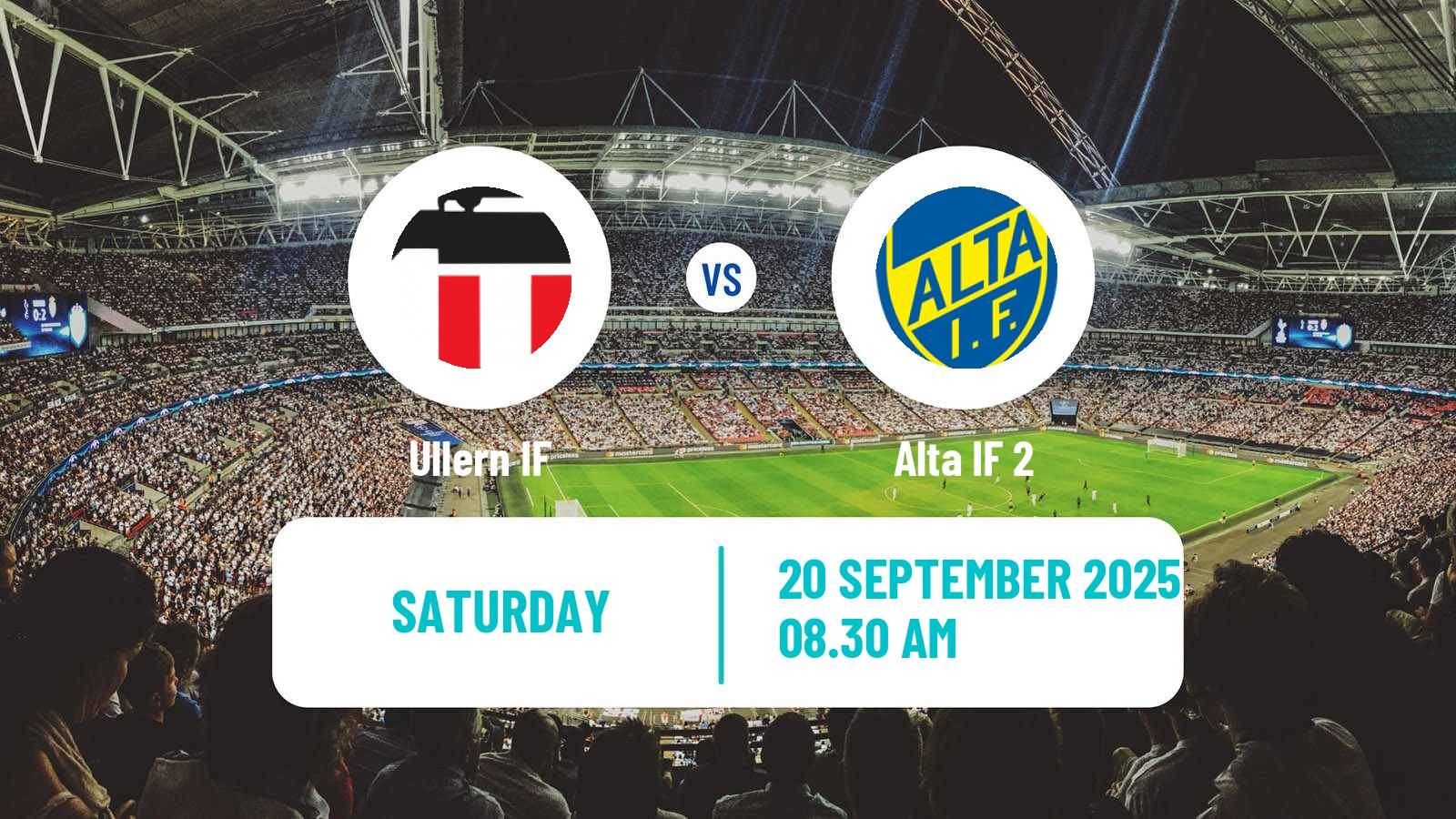 Soccer Norwegian Division 3 - Group 1 Ullern - Alta 2