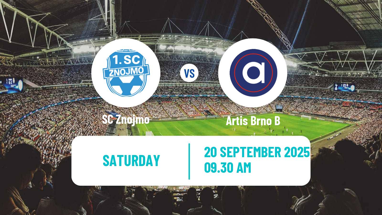 Soccer Czech Division D Znojmo - Artis Brno B