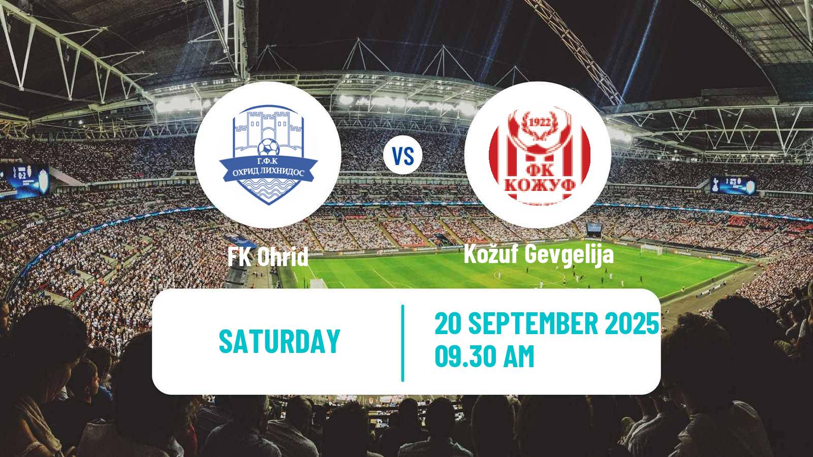 Soccer North Macedonian 2 MFL Ohrid - Kožuf Gevgelija