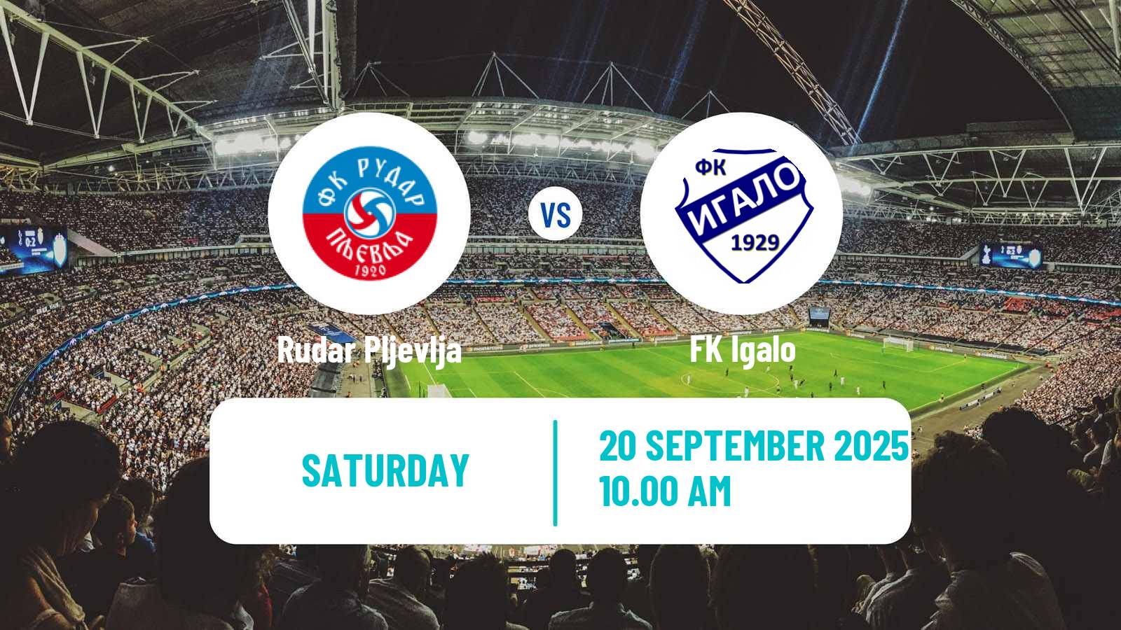 Soccer Montenegrin Druga Liga Rudar Pljevlja - Igalo