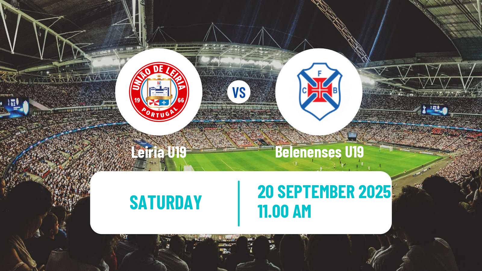 Soccer Portuguese Campeonato Nacional U19 Leiria U19 - Belenenses U19