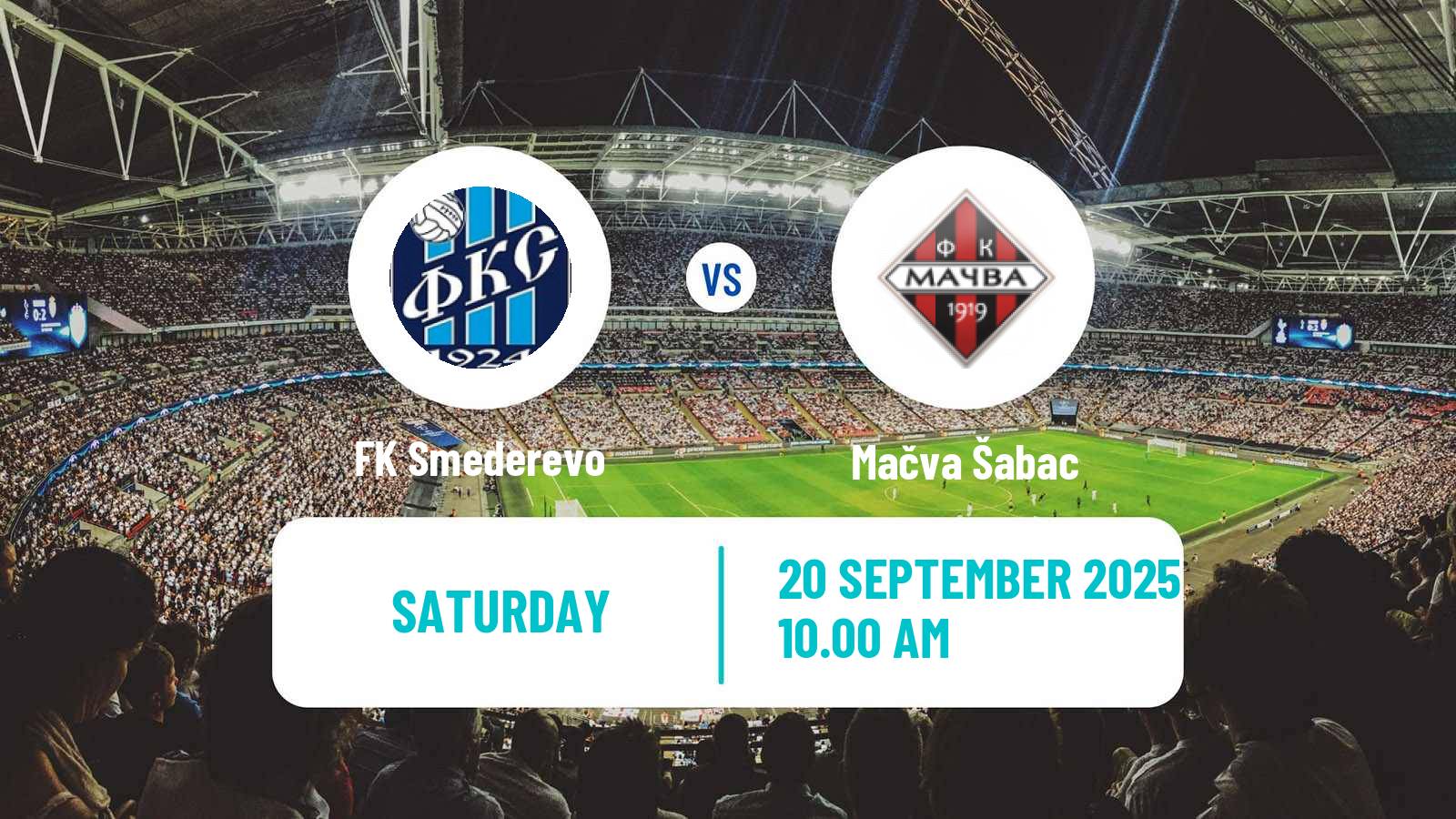 Soccer Serbian Prva Liga Smederevo - Mačva Šabac