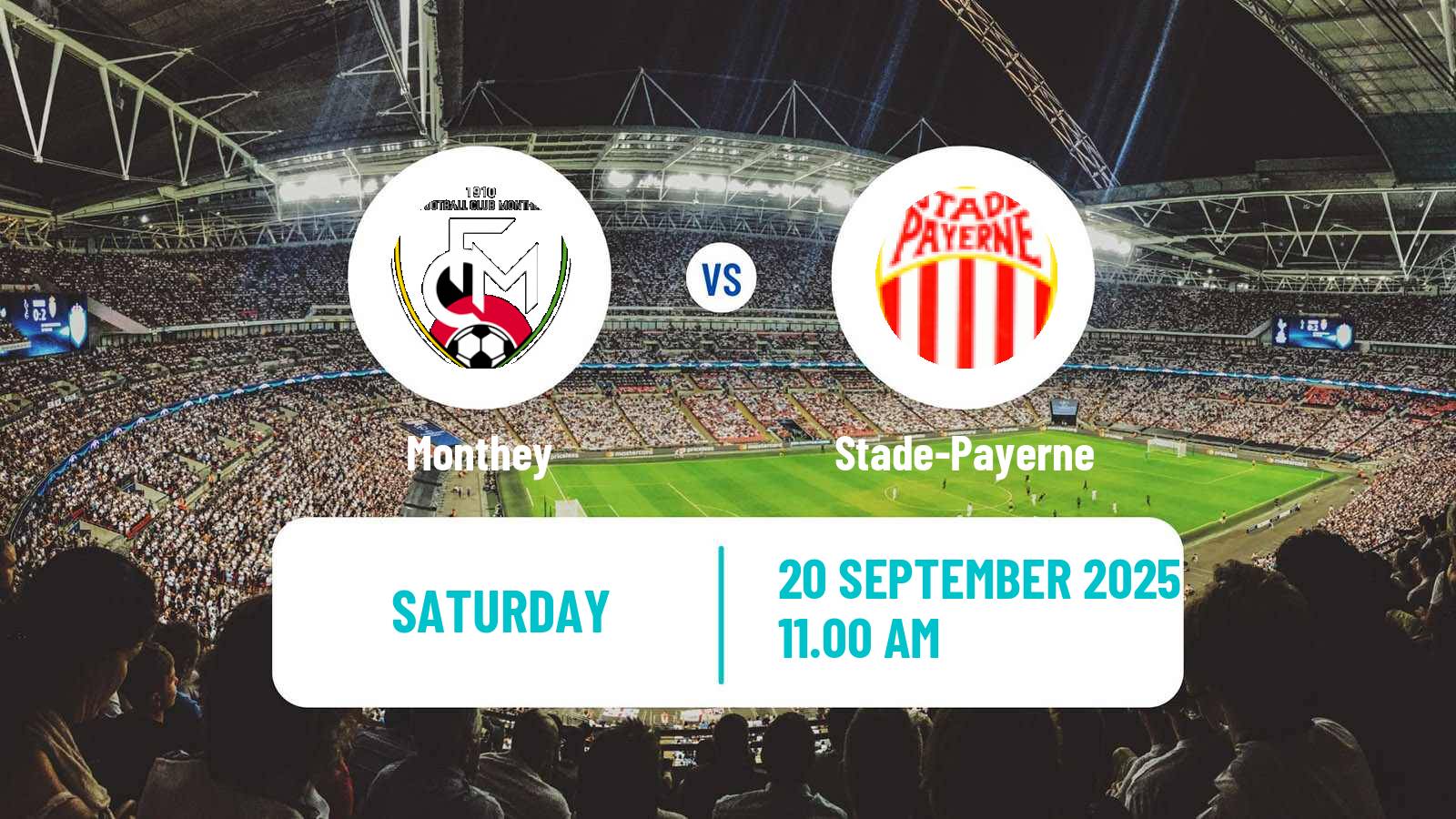 Soccer Swiss 1 Liga Classic Group 1 Monthey - Stade-Payerne