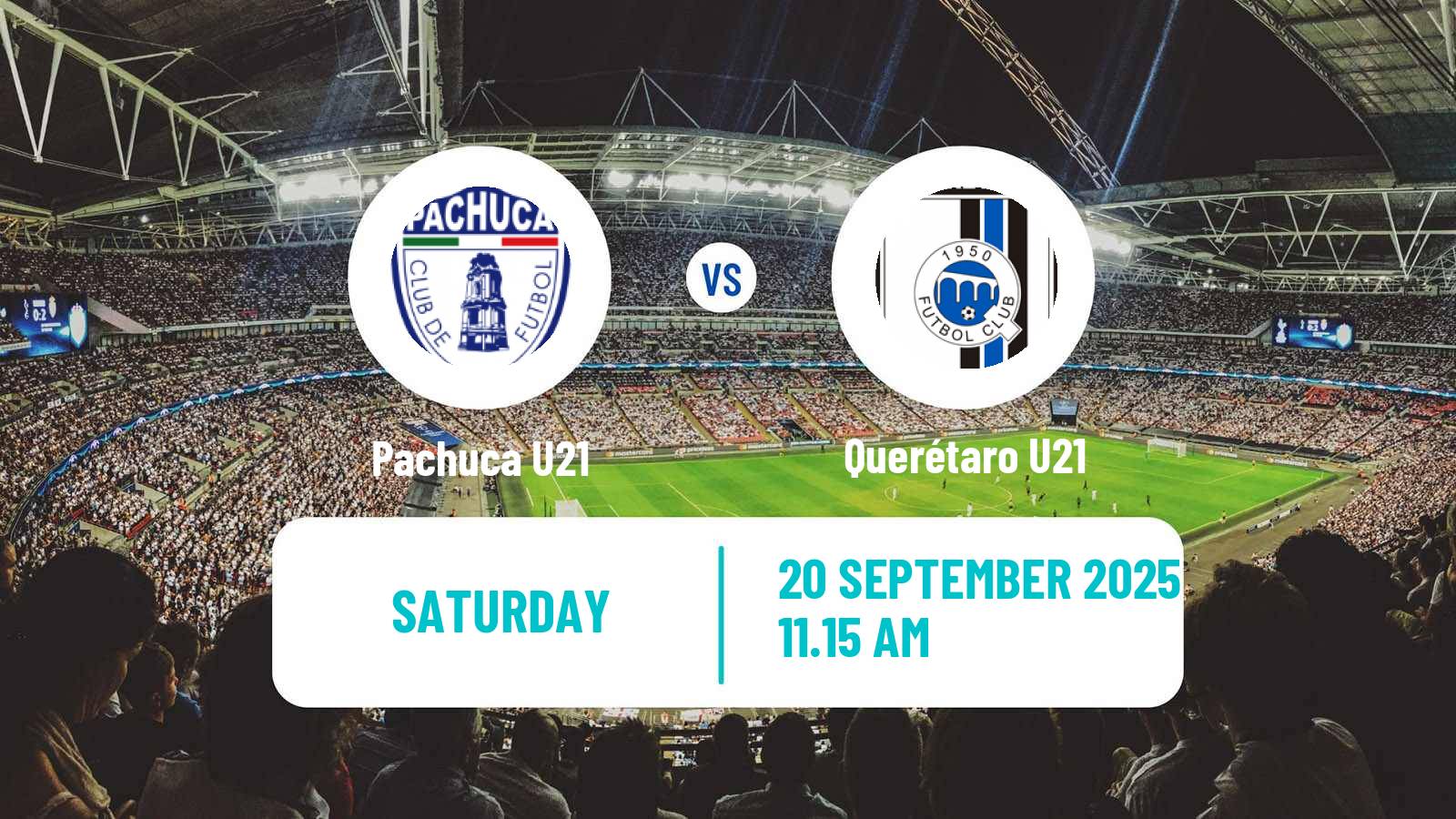 Soccer Mexican Liga MX U23 Pachuca U21 - Querétaro U21