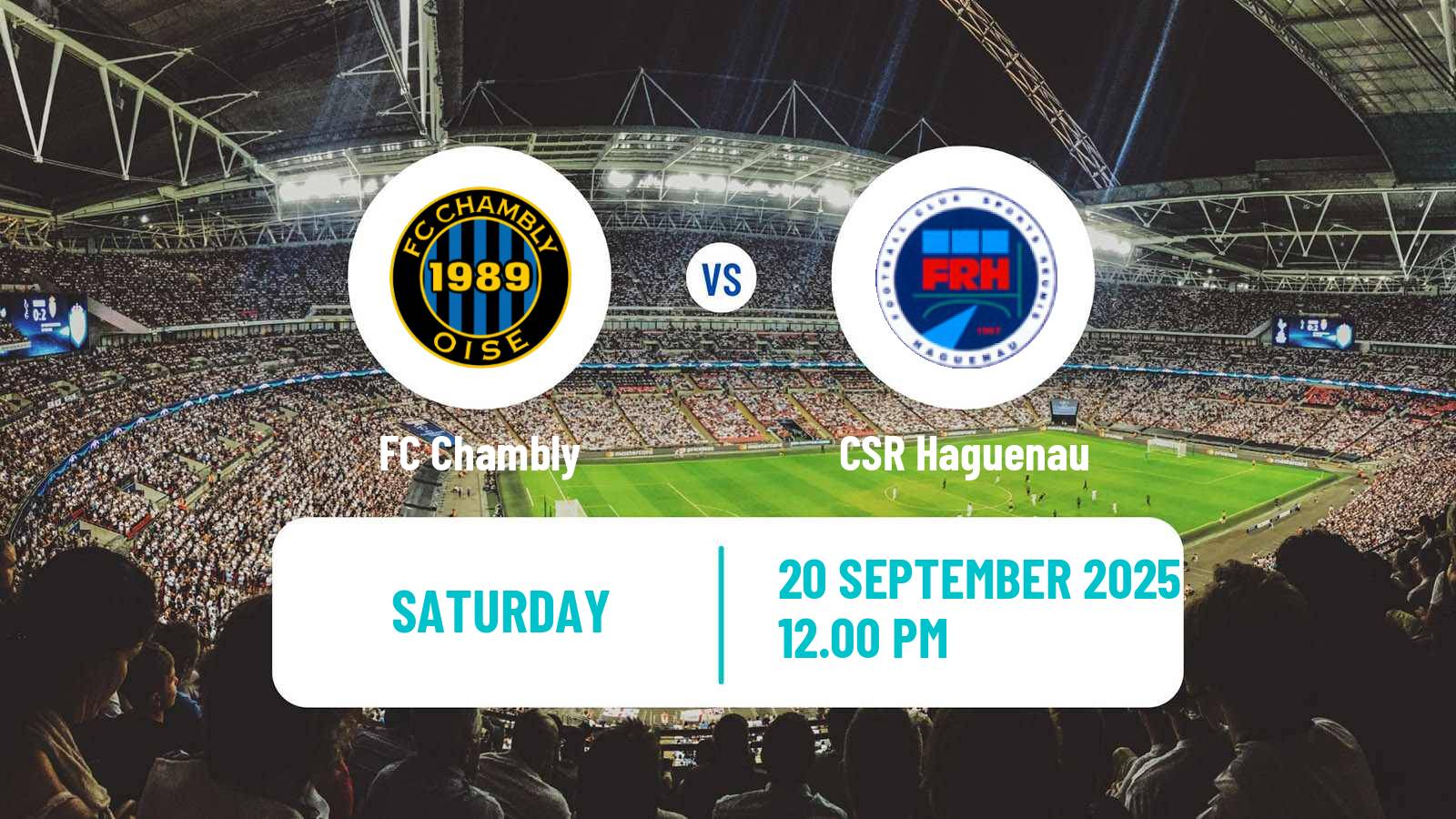 Soccer French National 2 - Group B Chambly - Haguenau