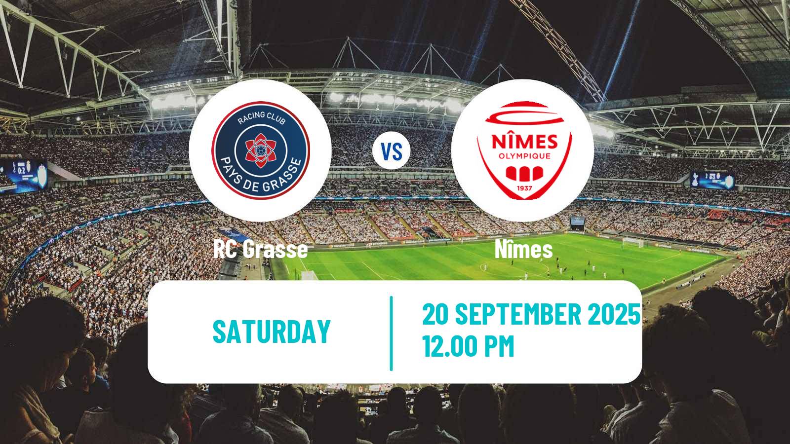 Soccer French National 2 - Group C Grasse - Nîmes