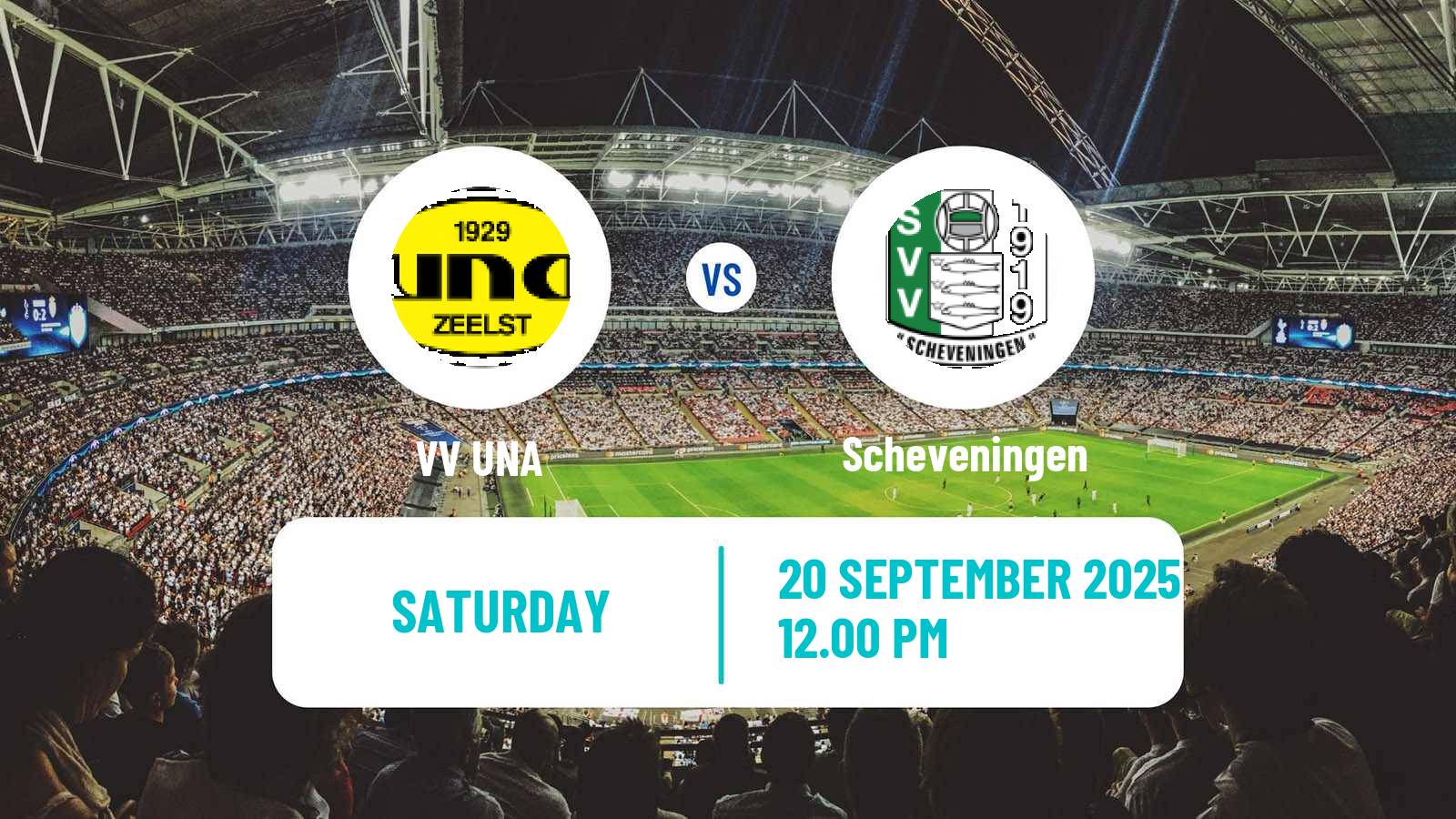 Soccer Dutch Derde Divisie UNA - Scheveningen