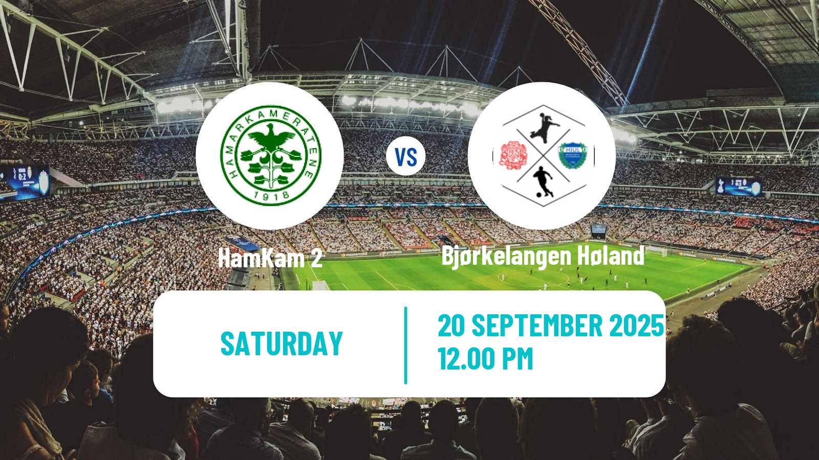 Soccer Norwegian Division 3 - Group 3 HamKam 2 - Bjørkelangen Høland