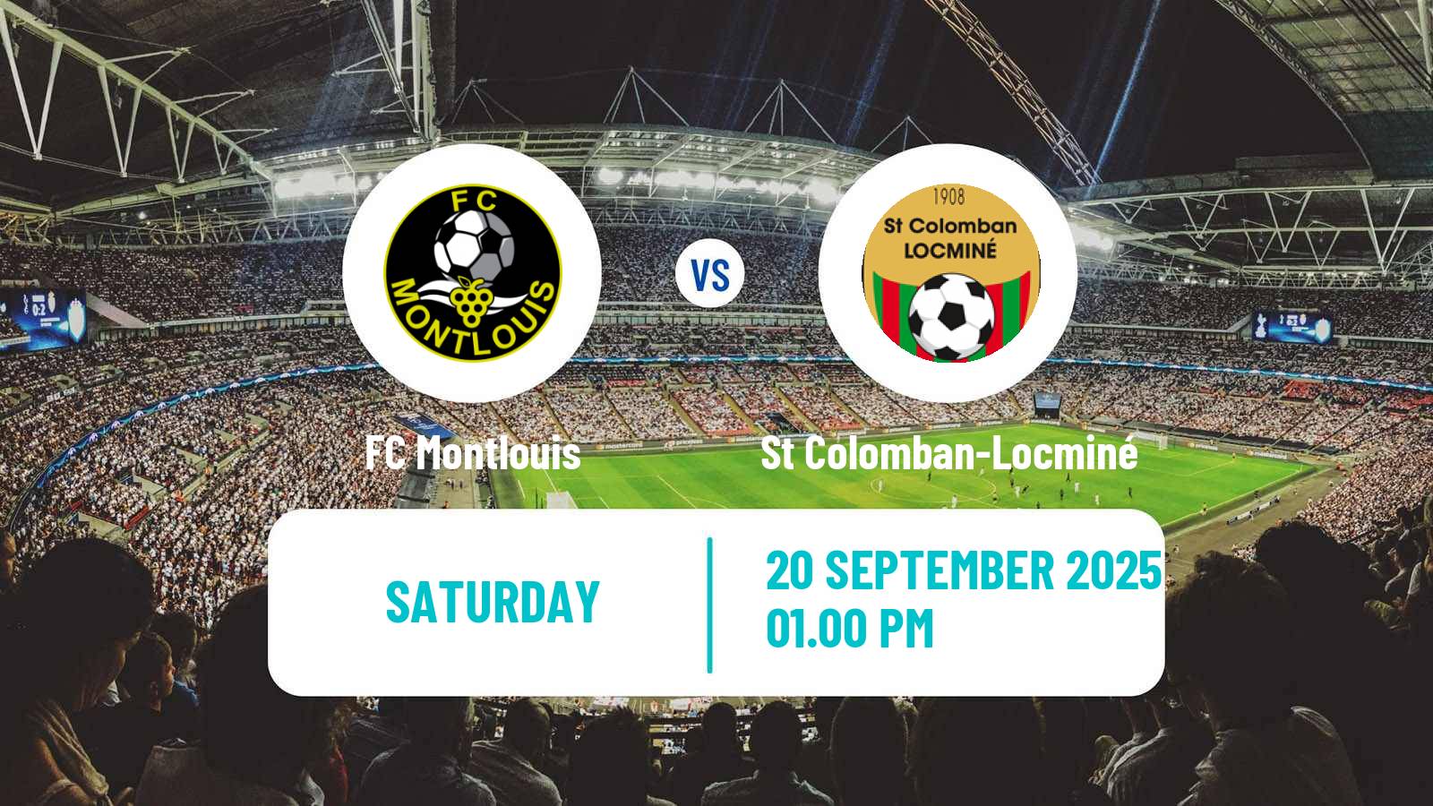 Soccer French National 2 - Group A Montlouis - St Colomban-Locminé