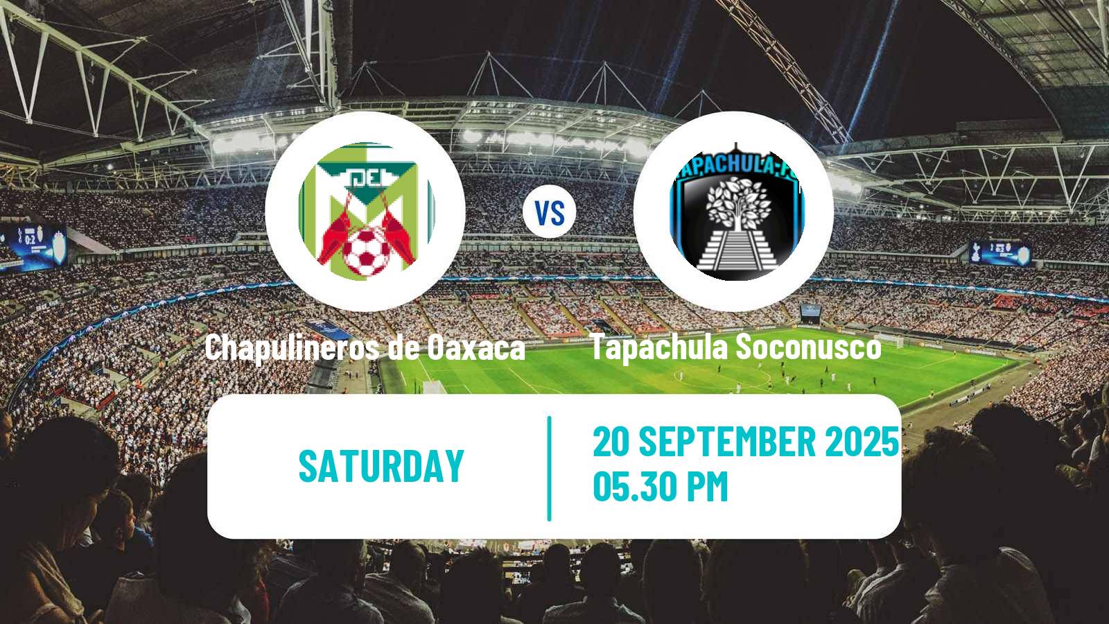 Soccer Mexican Liga Premier Serie A Chapulineros de Oaxaca - Tapachula Soconusco
