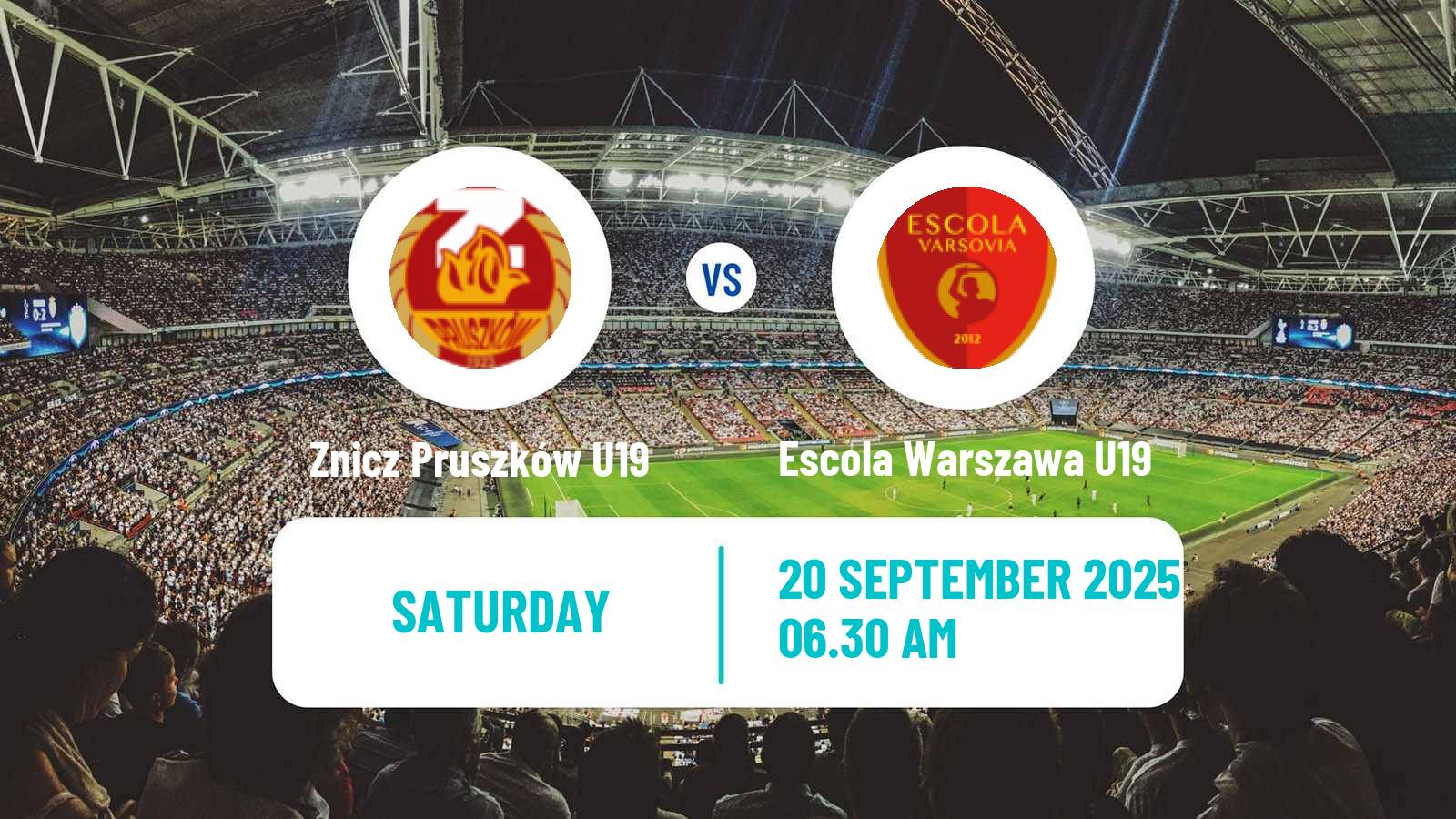 Soccer Polish Central Youth League Znicz Pruszków U19 - Escola Warszawa U19