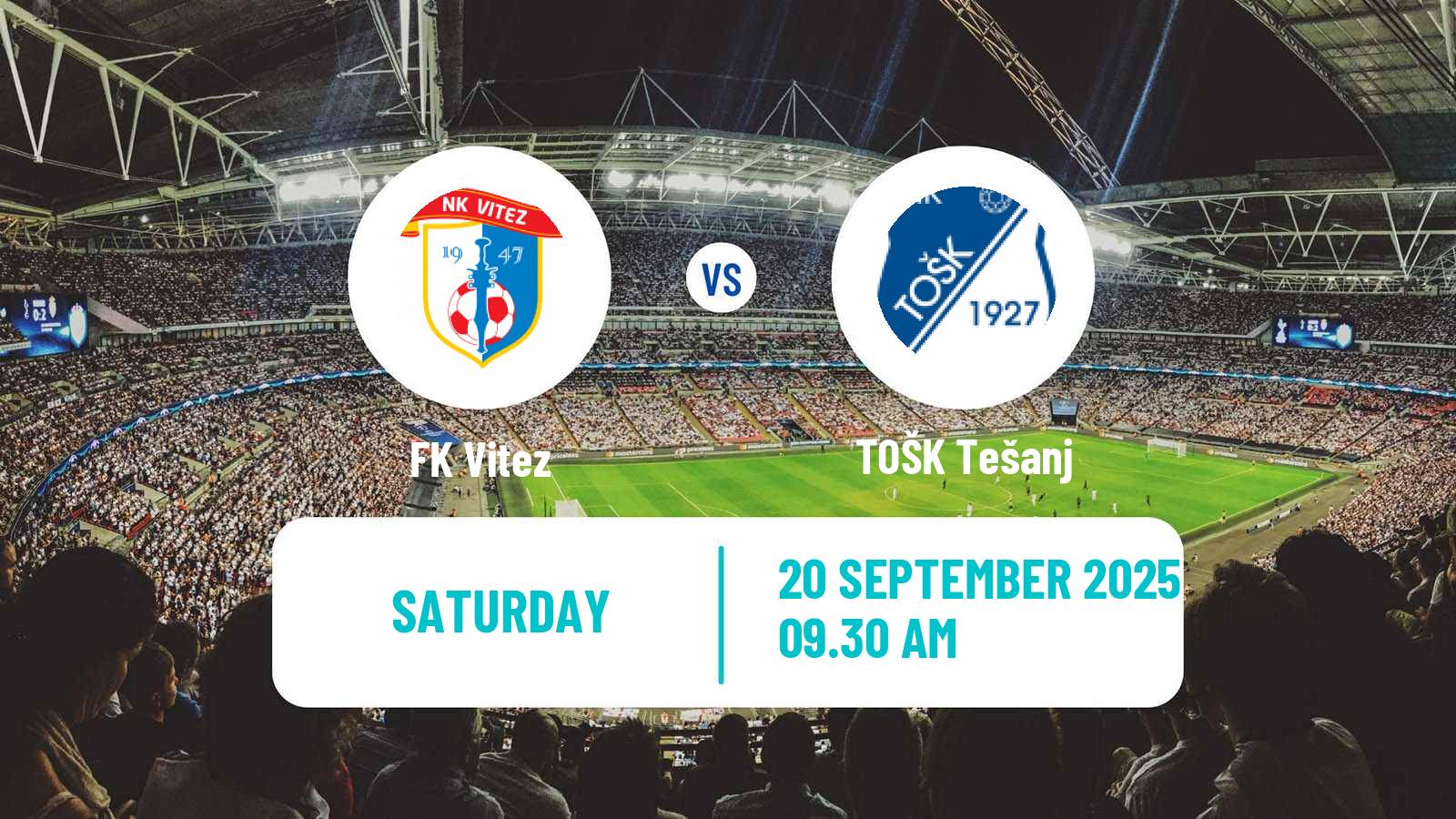 Soccer Bosnian Prva Liga FBiH Vitez - TOŠK Tešanj