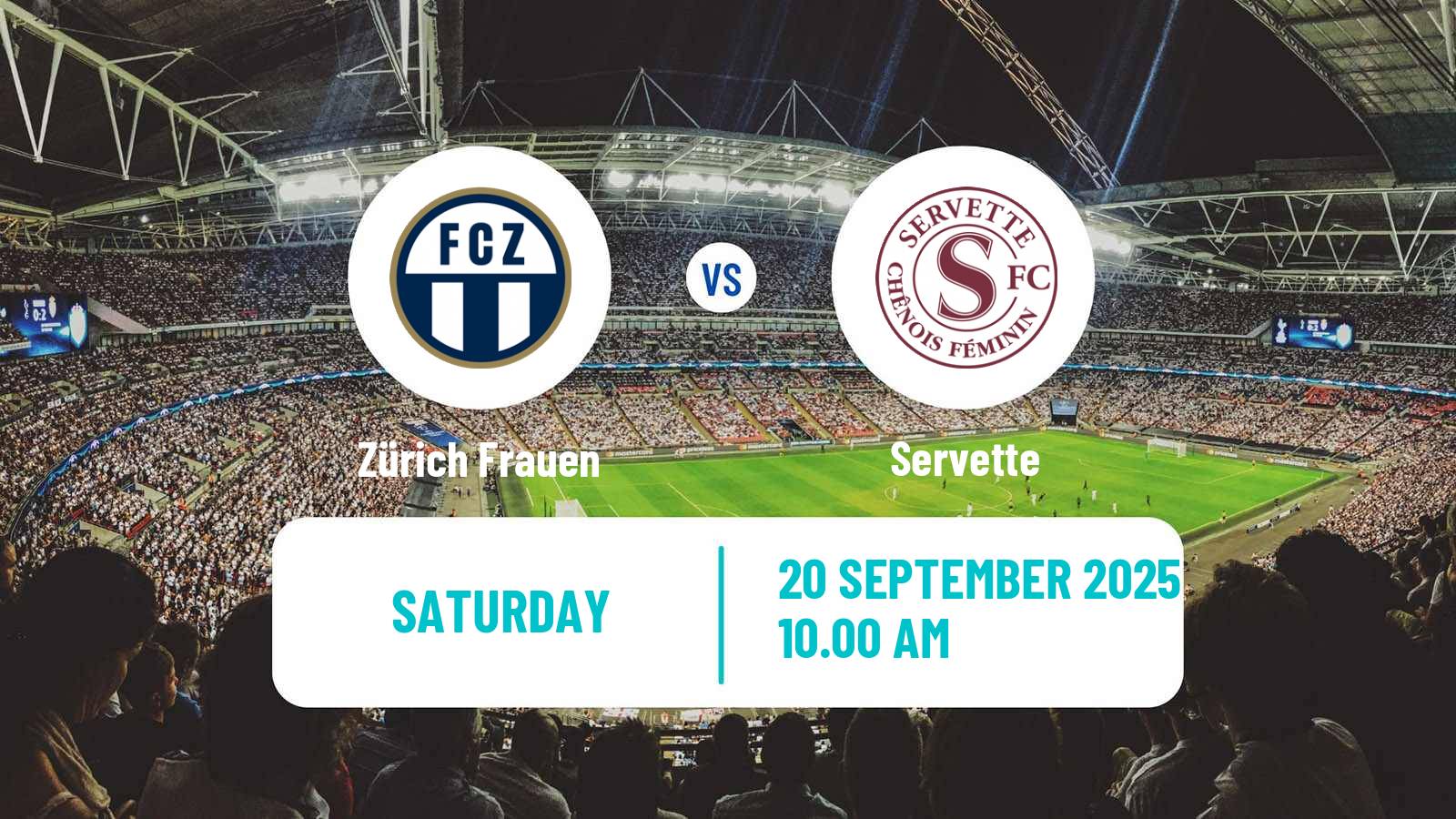 Soccer Swiss Super League Women Zürich Frauen - Servette