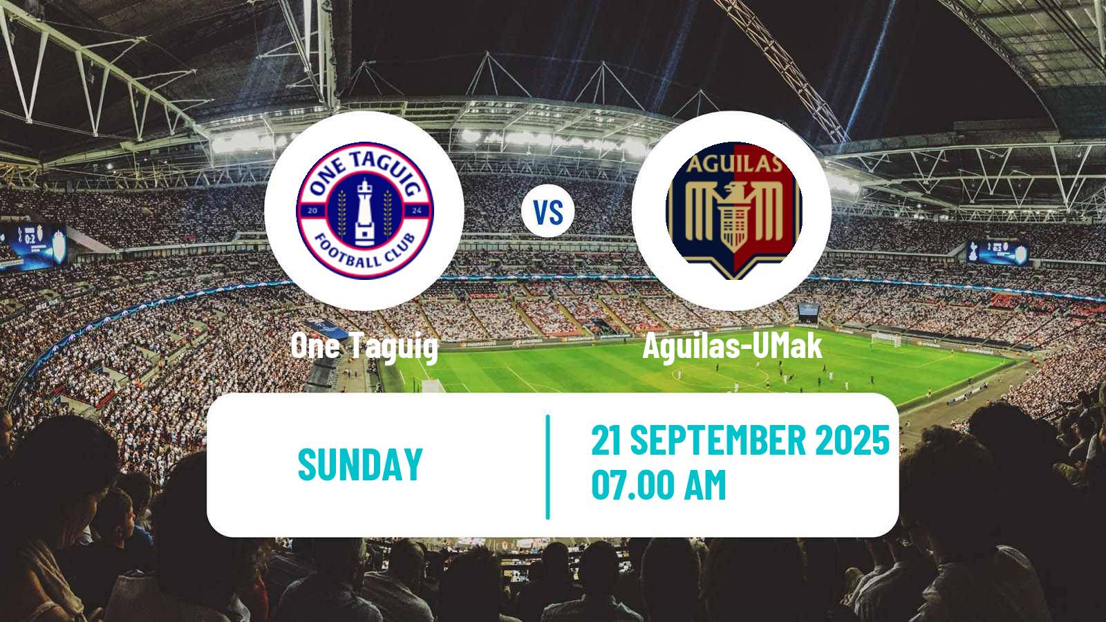 Soccer Philippines PFL One Taguig - Aguilas-UMak