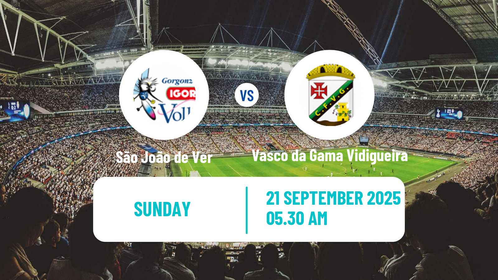 Soccer Taça de Portugal São João de Ver - Vasco da Gama Vidigueira
