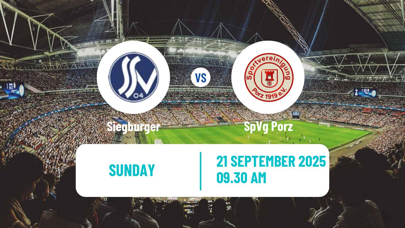 Soccer German Oberliga Mittelrhein Siegburger - Porz