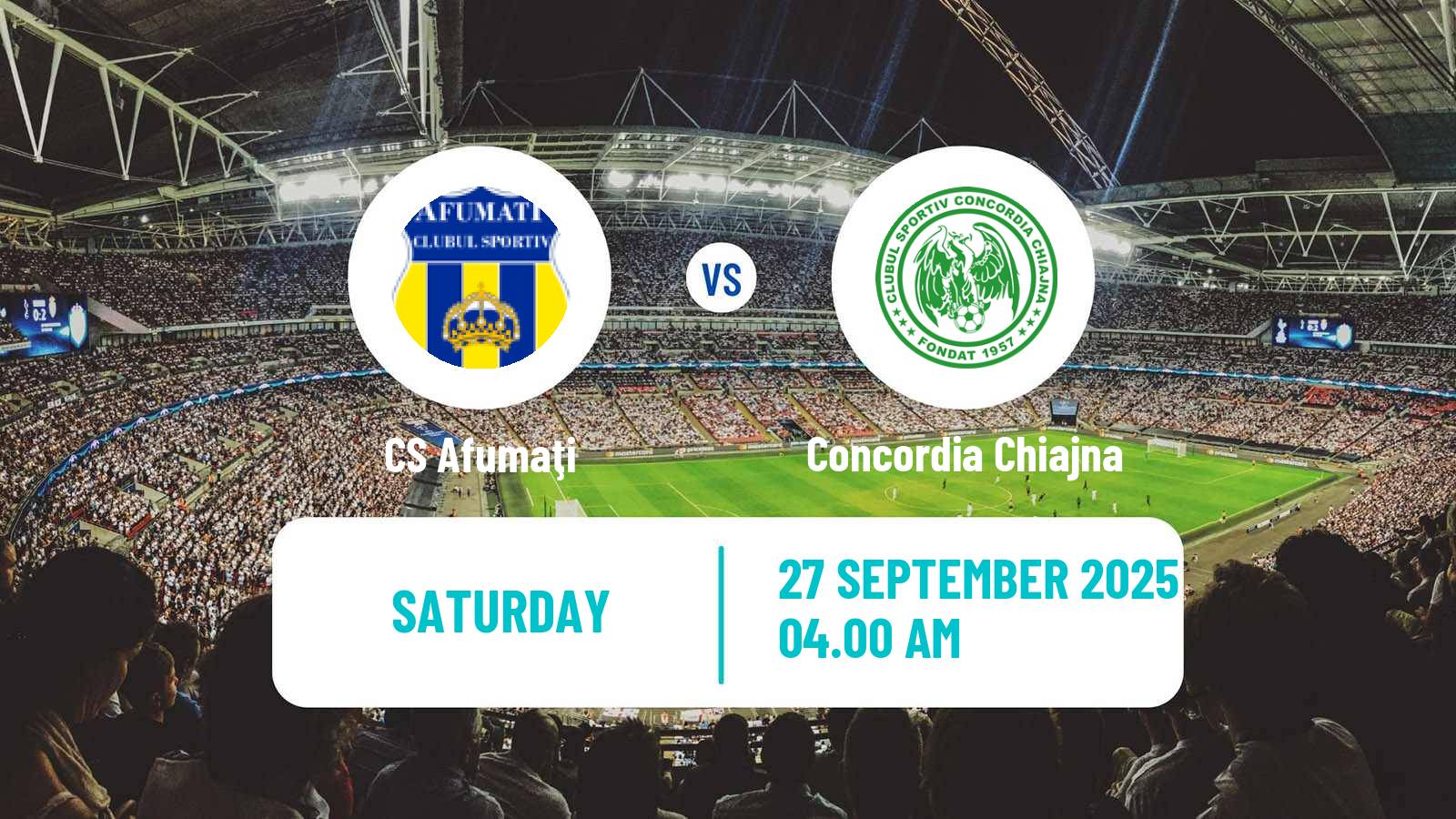 Soccer Romanian Division 2 Afumaţi - Concordia Chiajna