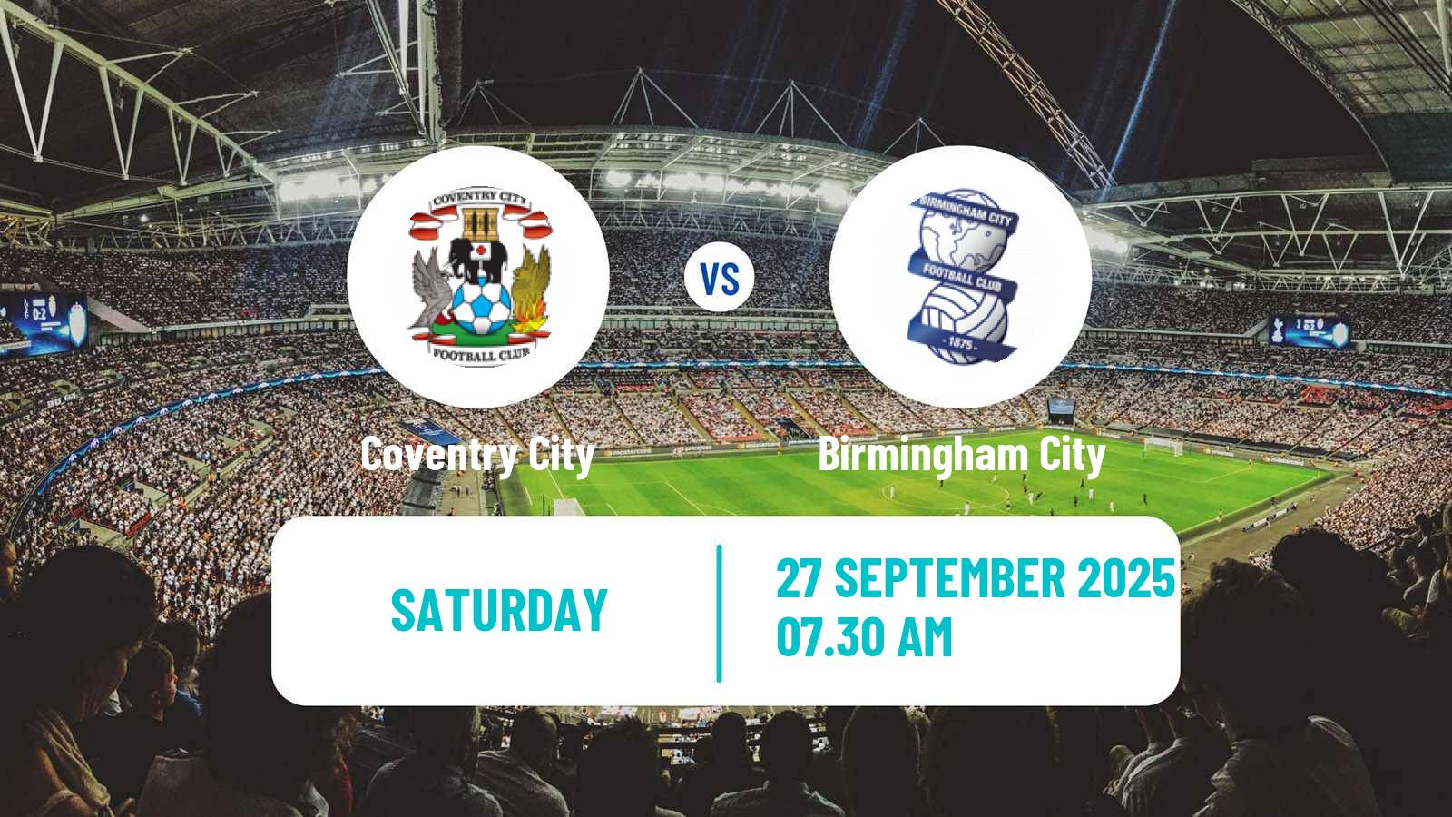 Soccer English League Championship Coventry City - Birmingham City