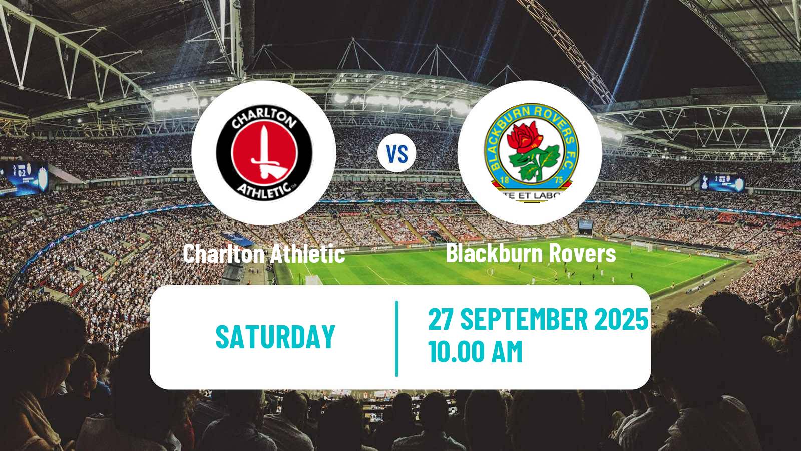 Soccer English League Championship Charlton Athletic - Blackburn Rovers