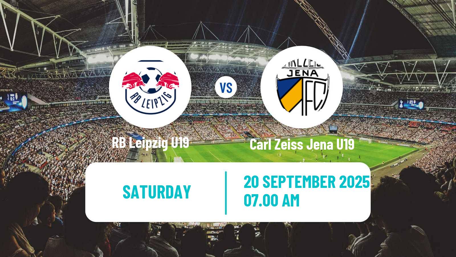 Soccer German DFB Youth League RB Leipzig U19 - Carl Zeiss Jena U19