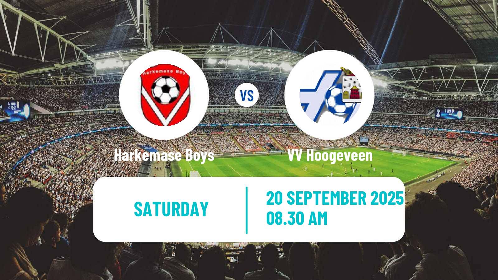 Soccer Dutch Derde Divisie Harkemase Boys - Hoogeveen