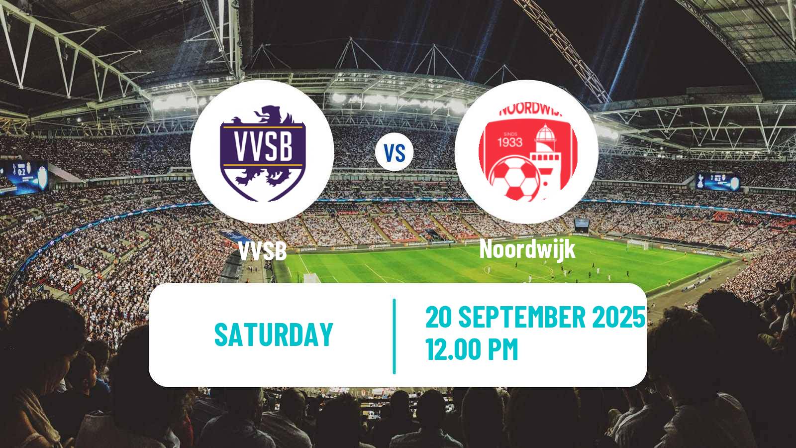 Soccer Dutch Derde Divisie VVSB - Noordwijk