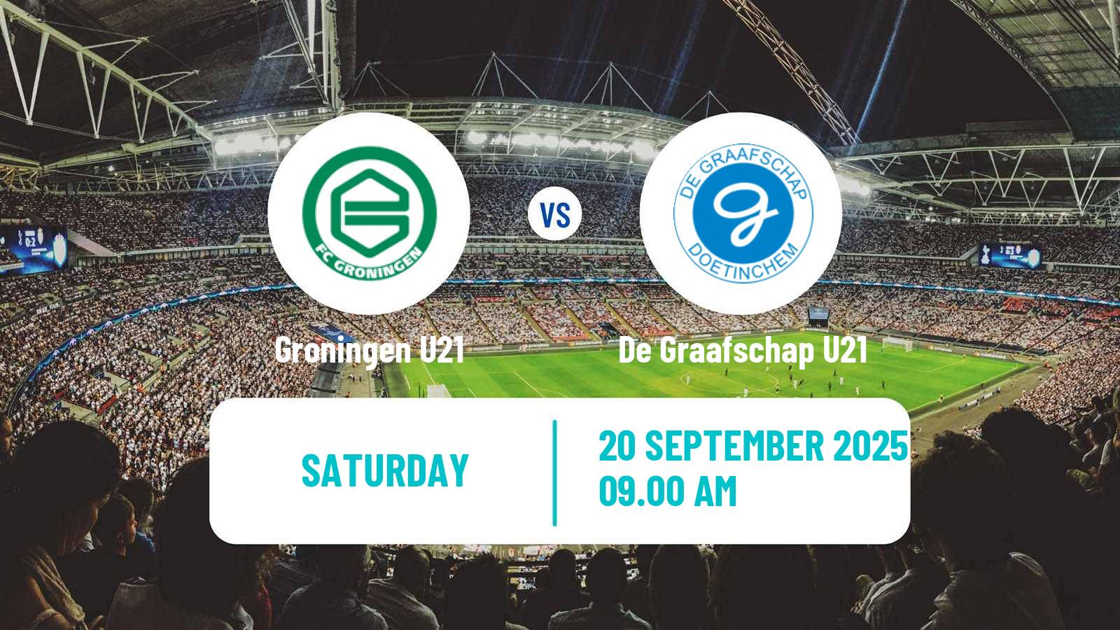 Soccer Dutch Divisie 1 U21 Groningen U21 - De Graafschap U21