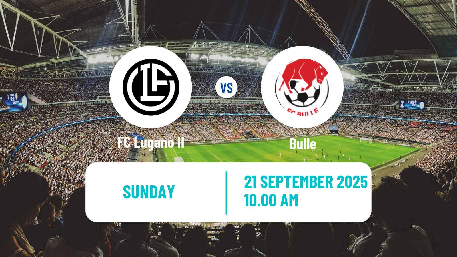 Soccer Swiss Promotion League Lugano II - Bulle