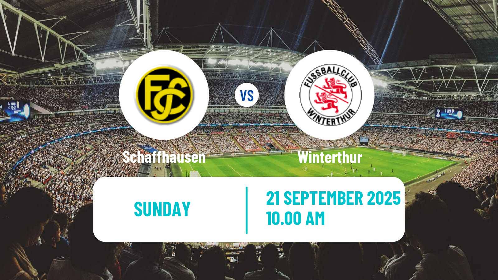 Soccer Swiss Cup Schaffhausen - Winterthur