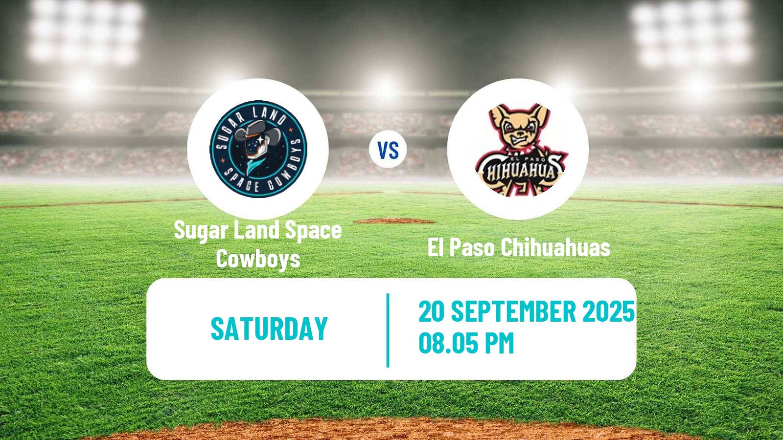 Baseball PCL Sugar Land Space Cowboys - El Paso Chihuahuas
