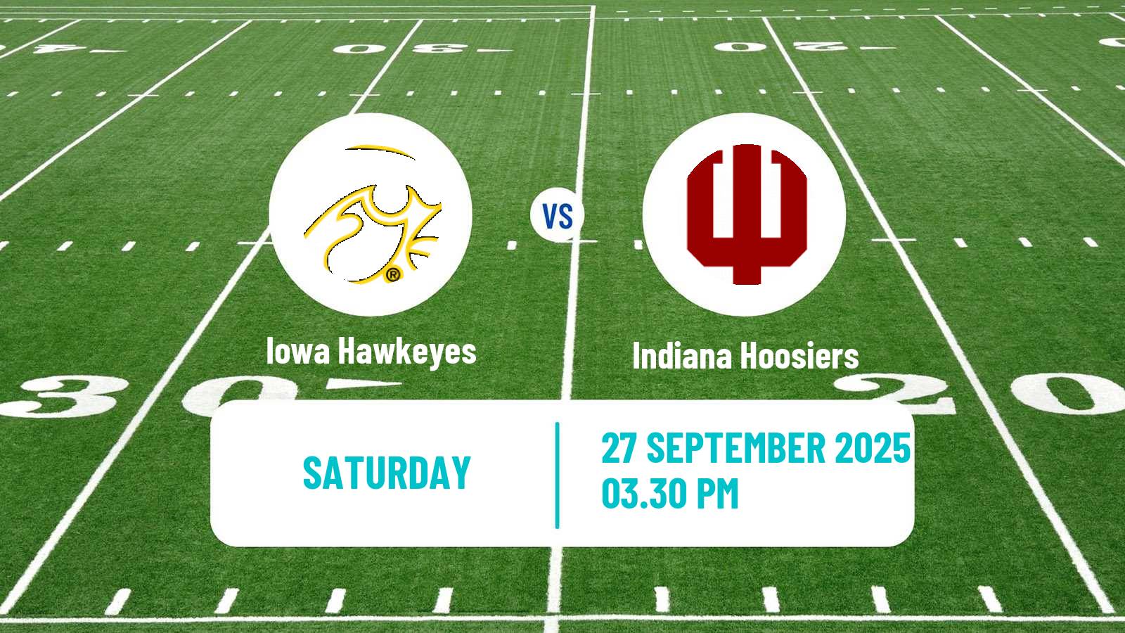 American football NCAA College Football Iowa Hawkeyes - Indiana Hoosiers