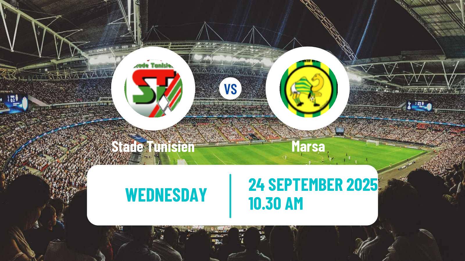 Soccer Tunisian Ligue Professionnelle 1 Stade Tunisien - Marsa